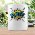 Flute Is My Superpower Flautist Comic Book Style Graphic Print Coffee Mug Gifts ideas