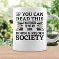 I Was Forced To Put My Book Down & Rejoin Society Book Lover Graphic Print Coffee Mug Gifts ideas