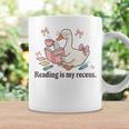 Goose Reading Romance Book Recess Bookworm Graphic Print Coffee Mug Gifts ideas