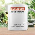 Guestbook Alternative 78th Birthday Decorations For Him Her Graphic Print Coffee Mug Gifts ideas