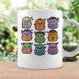 Halloween Monsters Reading Books Pattern Spooky Kawaii Anime Premium Tri-Blend Graphic Print Coffee Mug Gifts ideas