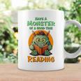 Halloween Teacher Librarian Monster Reading Books Performance Graphic Print Coffee Mug Gifts ideas