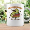 Hoarding Books Like a Dragon Reading Graphic Print Coffee Mug Gifts ideas