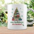 My Holidays Are Booked Christmas Book Lover Librarian Xmas Graphic Print Coffee Mug Gifts ideas