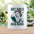Hot Girls Read Books Bookworm Librarian Humor Graphic Print Coffee Mug Gifts ideas