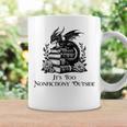 It’s Too Nonfictiony Outside Tee – Fantasy Bookish Graphic Print Coffee Mug Gifts ideas