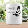 Jane Austen Mr Darcy Expectations Literary Book Club Graphic Print Coffee Mug Gifts ideas