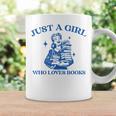 Just a Girl Who Loves Books Book Lover Bookish Graphic Print Coffee Mug Gifts ideas