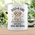 Just A Girl Who Loves Books And Dogs Puppy Pet Lover Graphic Print Coffee Mug Gifts ideas