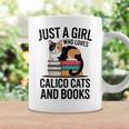 Just A Girl Who Loves Calico Cats And Books Minimal Tee Graphic Print Coffee Mug Gifts ideas Just A Girl Who Loves Calico Cats And Books Minimal Tee Graphic Print Coffee Mug Gifts ideas