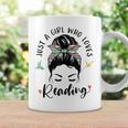 Just A Girl Who Loves Reading Hair Bun For Book Lover Graphic Print Coffee Mug Gifts ideas Just A Girl Who Loves Reading Hair Bun For Book Lover Graphic Print Coffee Mug Gifts ideas