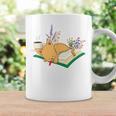 Kawaii Cat Women's Cat Books Flowers Graphic Print Coffee Mug Gifts ideas
