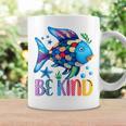 Kids Be Kind Rainbow Scale Fish Teacher Reading Book Toddler Graphic Print Coffee Mug Gifts ideas