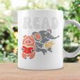 Kids Pig Elephant Reading Cute Book Lover Bookworm Boys Girls Kid Performance Graphic Print Coffee Mug Gifts ideas