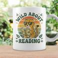 Leopard Animal Print Bookish Wild About Reading Cheetah Book Graphic Print Coffee Mug Gifts ideas