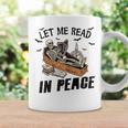 Let Me Read In Peace Halloween Reading Book Lover Graphic Print Coffee Mug Gifts ideas