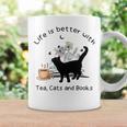 Life Is Better With Tea Cats And Books Cat Sayings Graphic Print Coffee Mug Gifts ideas Life Is Better With Tea Cats And Books Cat Sayings Graphic Print Coffee Mug Gifts ideas