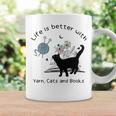 Life Is Better With Yarn Cats And Books Premium Tri-Blend Graphic Print Coffee Mug Gifts ideas Life Is Better With Yarn Cats And Books Premium Tri-Blend Graphic Print Coffee Mug Gifts ideas