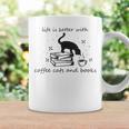 Life With Good Literature Coffee Cats And Books Graphic Print Coffee Mug Gifts ideas Life With Good Literature Coffee Cats And Books Graphic Print Coffee Mug Gifts ideas