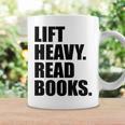 Lift Heavy Read Books Gym Apparel Weightlifters And Readers Graphic Print Coffee Mug Gifts ideas