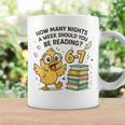 How Many Nights Reading Duck 67 Meme Book Lovers Graphic Print Coffee Mug Gifts ideas
