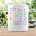 Peace Love And Libraries Heart And Books Graphic Premium Tri-Blend Graphic Print Coffee Mug Gifts ideas