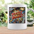 Pocket Rocket Comic Book Style Premium Tri-Blend Graphic Print Coffee Mug Gifts ideas