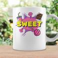 Pop Art Sweet Text Bubble Comic Book Style Classic Raglan Baseball Tee Graphic Print Coffee Mug Gifts ideas