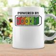 Powered By Books Bookworm Librarian Reading Graphic Print Coffee Mug Gifts ideas