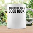 Rain Coffee And A Good Book Reading Lover Graphic Print Coffee Mug Gifts ideas