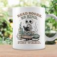 Read Books Be Kind Stay Weird Skeleton Reading Book Lover Graphic Print Coffee Mug Gifts ideas