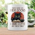 i Read Books And i Know Things Cat Reading Coffee Graphic Print Coffee Mug Gifts ideas