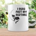 I Read Past My Bedtime Reading Cat Book Lover Graphic Print Coffee Mug Gifts ideas
