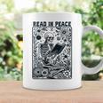 Read In Peace Book Lover Bookworm Skeleton Book Lover Performance Graphic Print Coffee Mug Gifts ideas