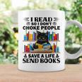I Read So I Don't Choke People Save A Life Send Books Graphic Print Coffee Mug Gifts ideas