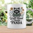 Well Read Trash Panda Book Lover Raccoon Graphic Print Coffee Mug Gifts ideas