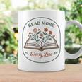 Read More Worry Less Wildflower Book Lover Reading Graphic Print Coffee Mug Gifts ideas Read More Worry Less Wildflower Book Lover Reading Graphic Print Coffee Mug Gifts ideas
