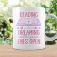 Reading Is Dreaming With Your Eyes Open Cute Quote Books Premium Tri-Blend Graphic Print Coffee Mug Gifts ideas Reading Is Dreaming With Your Eyes Open Cute Quote Books Premium Tri-Blend Graphic Print Coffee Mug Gifts ideas
