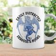 Reading Easily Distracted By Dragons & Books Lover Bookworm Graphic Print Coffee Mug Gifts ideas