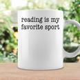 Reading Is My Favorite Sport Bookish Book Reader Graphic Print Coffee Mug Gifts ideas