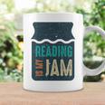 Reading Is My Jam Book Lover And Reading Teacher Graphic Print Coffee Mug Gifts ideas