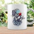 Reading Read Books Reader Nerd Cartoon Astronaut Moon Graphic Print Coffee Mug Gifts ideas