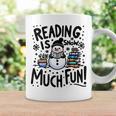 Reading Is Snow Much Fun Winter Bookworm Loves Reading Book Graphic Print Coffee Mug Gifts ideas
