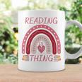 Reading Is My Thing Book Bookworm Teacher Rainbow Girl Graphic Print Coffee Mug Gifts ideas