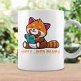 Well Red Panda Shirt Bookworm Reading Books Panda Graphic Print Coffee Mug Gifts ideas