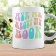 Retro ASK ME About MY BOOK Published Author Event Vibes Graphic Print Coffee Mug Gifts ideas
