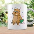 Sabre-Toothed Tiger Loves Books Wildcat Graphic Print Coffee Mug Gifts ideas