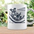 Schnauzer Hammock Reading Book Schnauzer Glasses Graphic Print Coffee Mug Gifts ideas