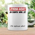 Signature Aqui 20th Birthday I Guest Book Graphic Print Coffee Mug Gifts ideas