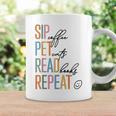 Sip Coffee Pet Cats Read Books Repeat Book Cat Lover Graphic Print Coffee Mug Gifts ideas Sip Coffee Pet Cats Read Books Repeat Book Cat Lover Graphic Print Coffee Mug Gifts ideas
